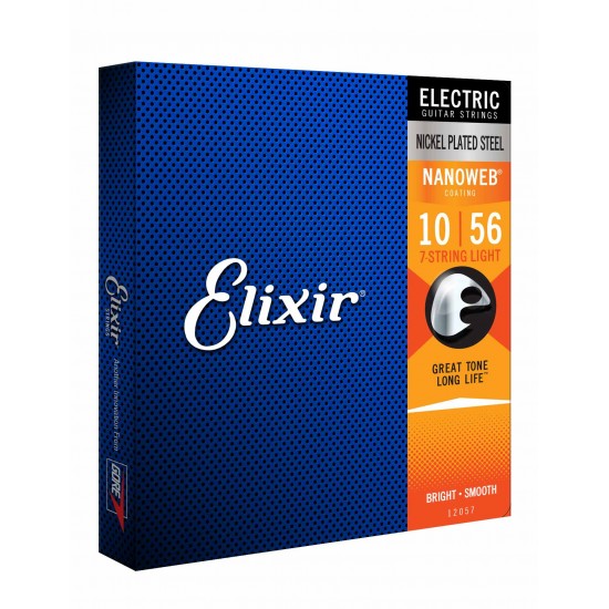 Elixir Nickel Plated Steel Nanoweb 7-Str