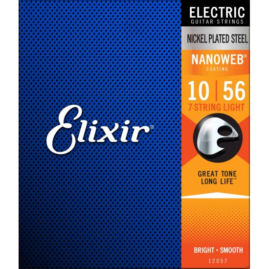 Elixir Nickel Plated Steel Nanoweb 7-Str