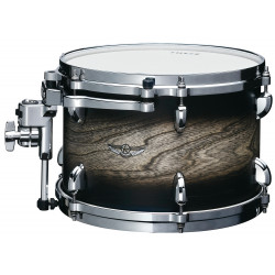 Tama TWT1210-ASBJ STAR Walnut Rack Tom 12" x 10" - Satin Black Japanese Sen Burst/Chrome HW