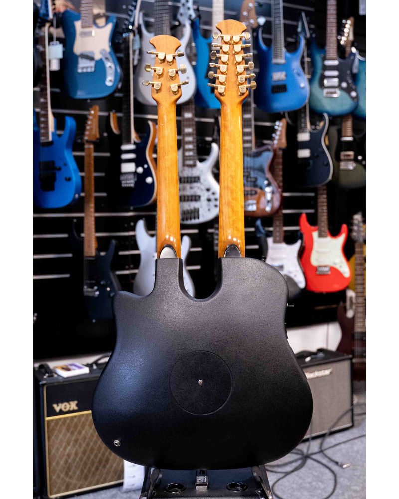 Ovation Celebrity Double Neck - Flamed Maple Ruby Red Burst