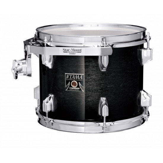 Tama CLT10R-TPB Superstar Classic Rack Tom 10" x 7" - Transparent Black Burst/Chrome HW Tama CLT10R-TPB Superstar Classic Rack Tom 10" x 7" - Transparent Black Burst/Chrome HW