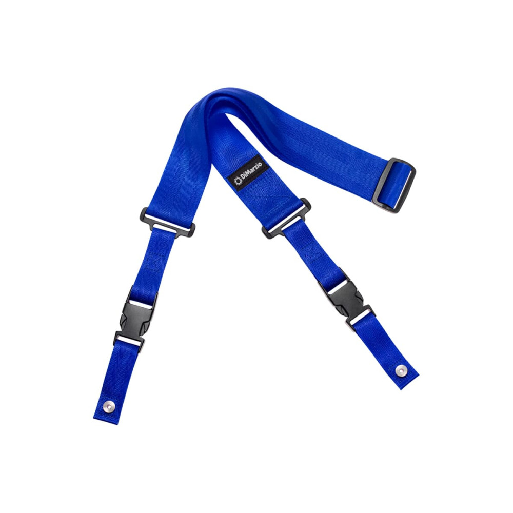 DiMarzio DD2200BLS DD 2200BLS Nylon ClipLock Strap Blue Extra Short