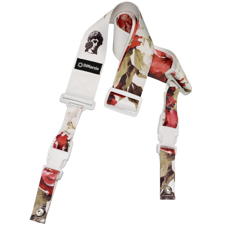 DiMarzio DD 2247 Floral Muse White ClipLock Strap