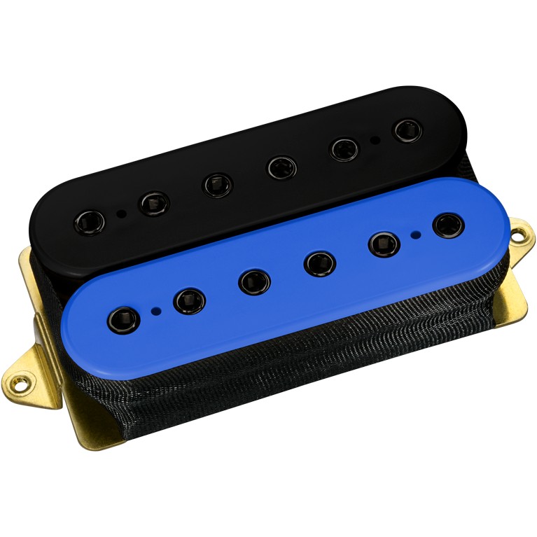 DiMarzio DP 100FBB+BK Super Distortion F-spaced, Black/Blue, Black Pole Pieces