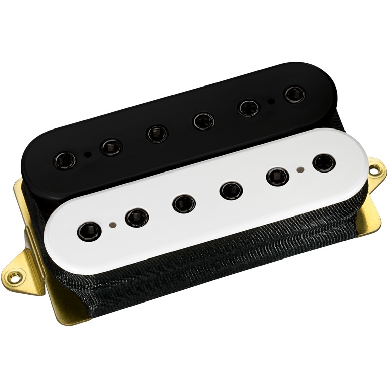 DiMarzio DP 101BW+BK Dual Sound Black/White, Black Pole Pieces