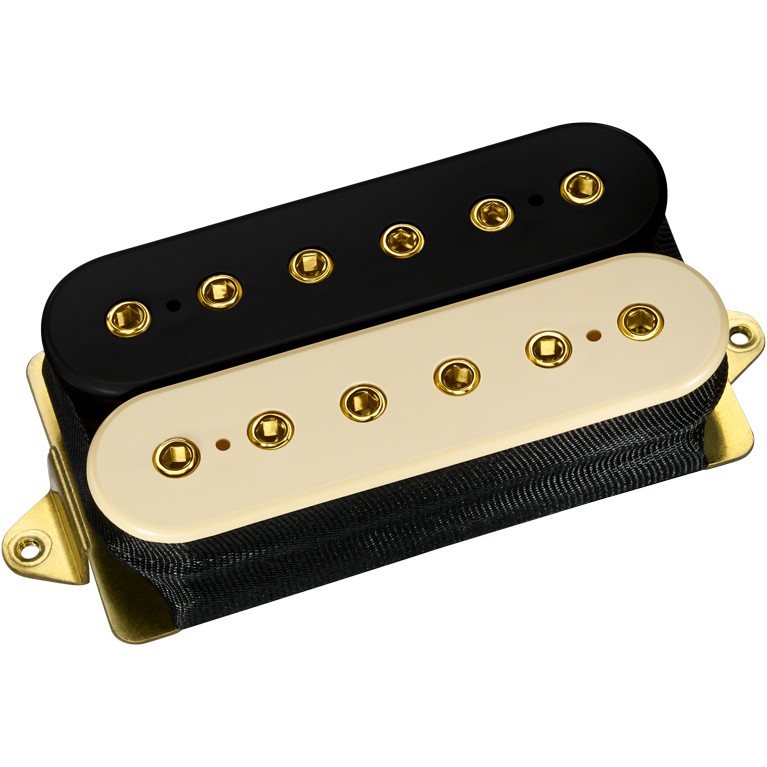 DiMarzio DP 101FBC+G Dual Sound F-spaced, Black/Cream, Gold Pole Pieces