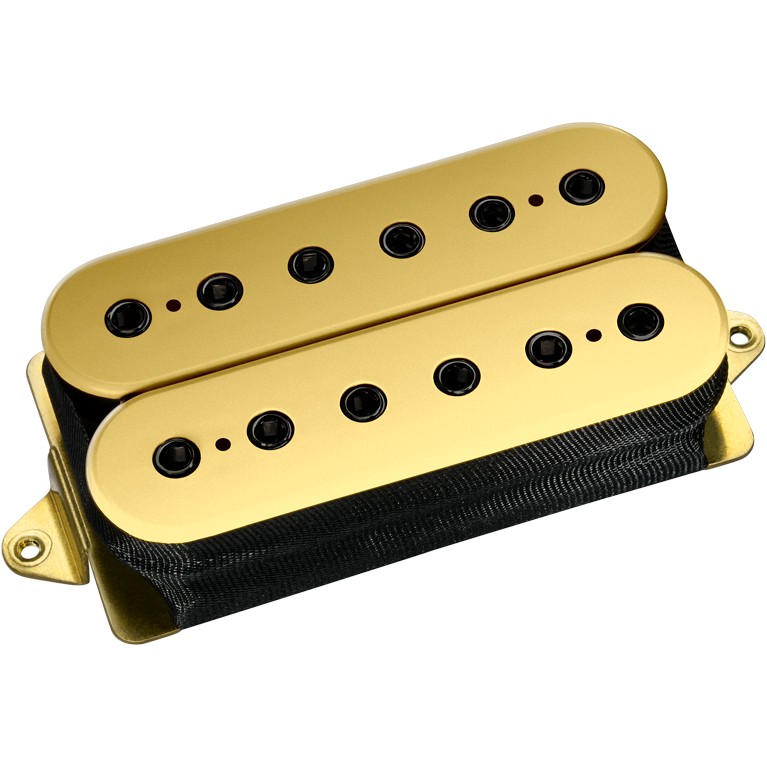 DiMarzio DP 101GG+BK Dual Sound Gold Tops, Black Pole Pieces