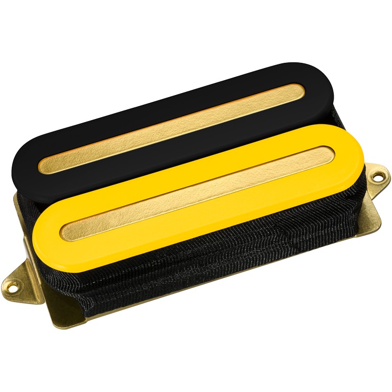 DiMarzio DP 102BY+G X2N Universal spacing, Black/Yellow, Gold Pole Pieces
