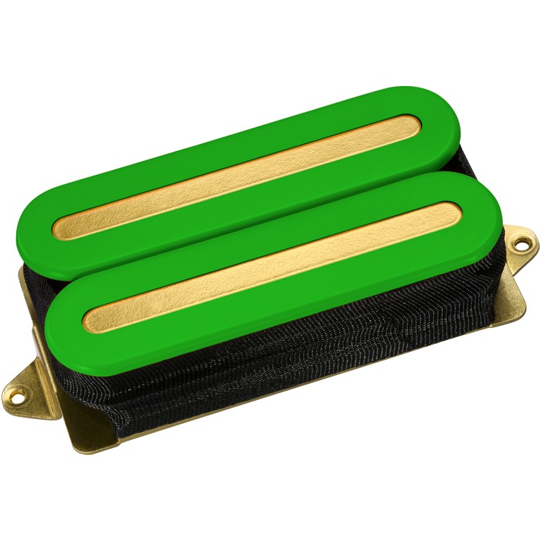 DiMarzio DP 102GN+G X2N Universal spacing, Green, Gold Pole Pieces