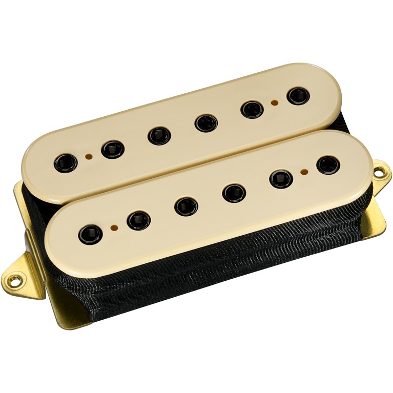 DiMarzio DP 104FCR+BK Super 2 F-spaced, Cream, Black Pole Pieces