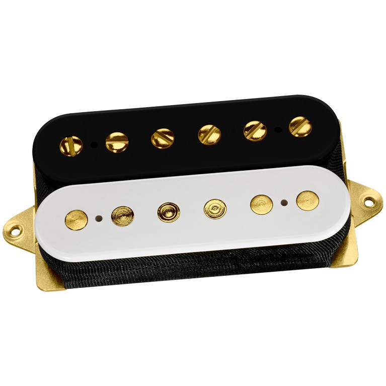 DiMarzio DP 155BW+G The Tone Zone Black/White, Gold Pole Pieces