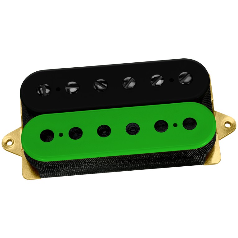 DiMarzio DP 155FBG+BK The Tone Zone F-spaced, Black/Green, Black Pole Pieces