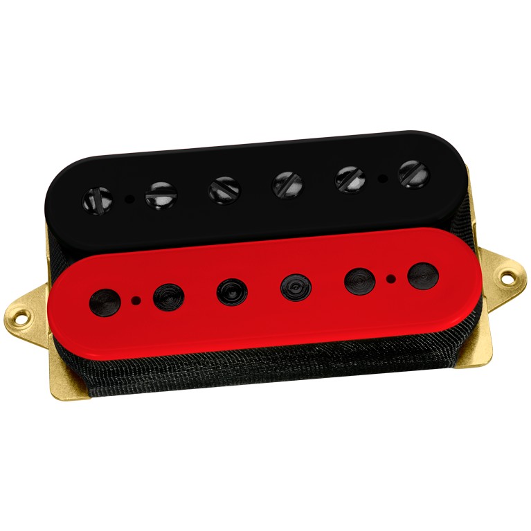 DiMarzio DP 155FBR+BK The Tone Zone F-spaced, Black/Red, Black Pole Pieces