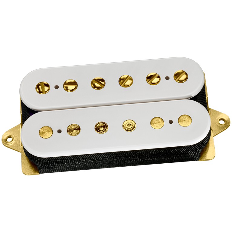 DiMarzio DP 155W+G The Tone Zone White, Gold Pole Pieces