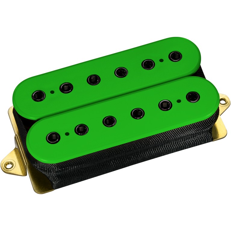 DiMarzio DP 156FGN+BK The Humbucker From Hell F-spaced, Green, Black Pole Pieces
