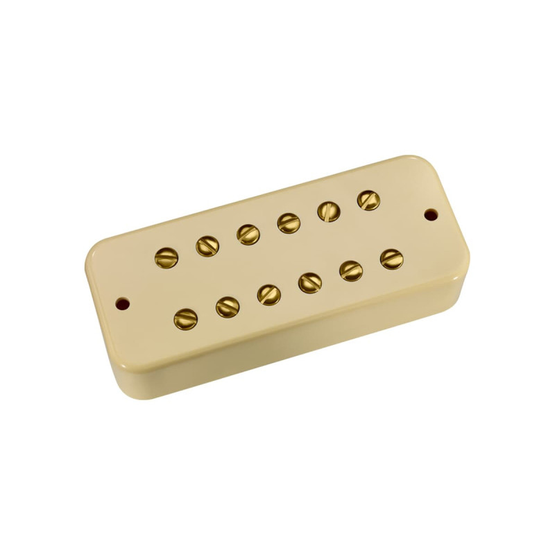 DiMarzio DP210CR+G DP 210CR+G The Tone Zone P90 Cream, Gold Pole Pieces