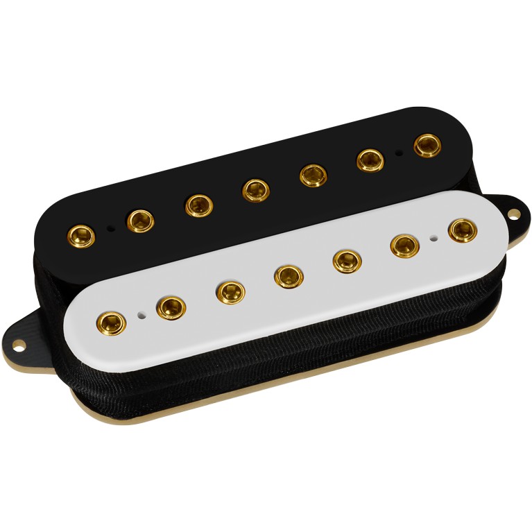 DiMarzio DP 713BW+G Titan 7 Neck Black/White, Gold Pole Pieces