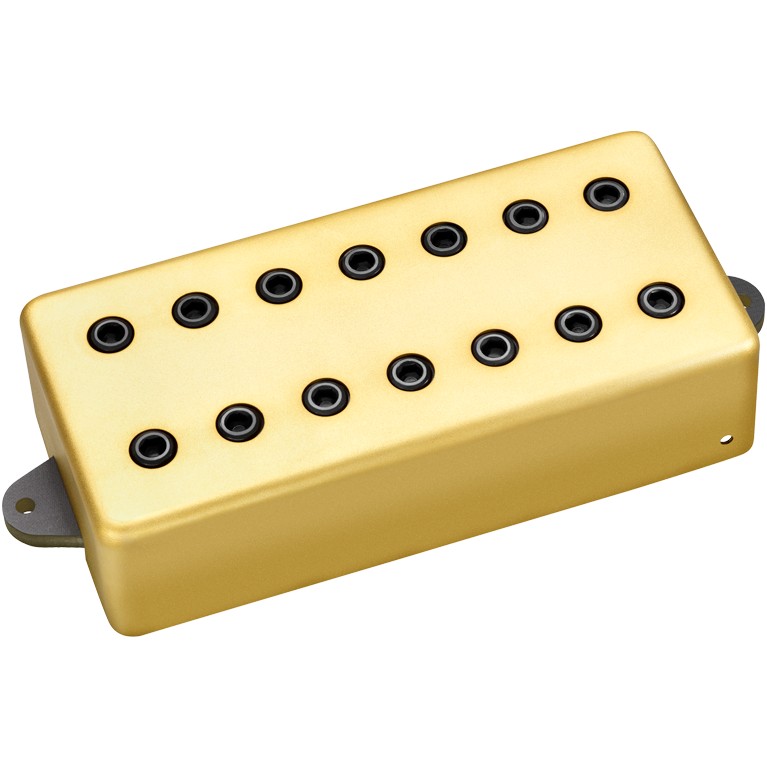 DiMarzio DP 716SG+BK Imperium 7 Bridge Satin Gold Cover, Black Pole Pieces