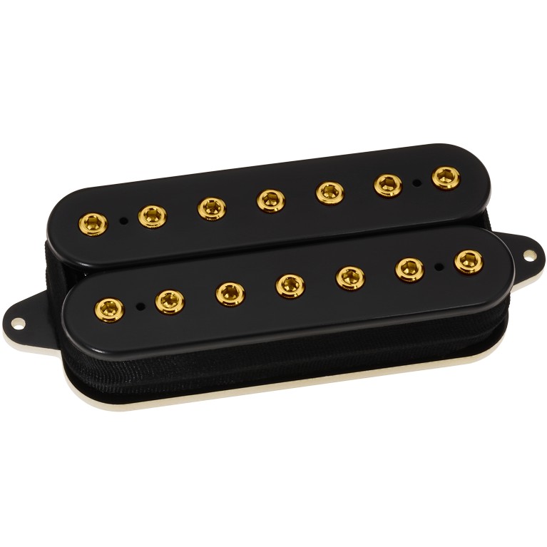 DiMarzio DP 717BK+G Occult Classic Neck Black, Gold Pole Pieces