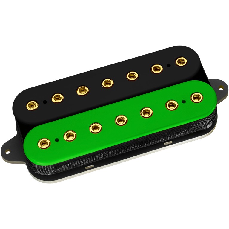 DiMarzio DP 718BG+G Occult Classic Bridge Black/Green, Gold Pole Pieces