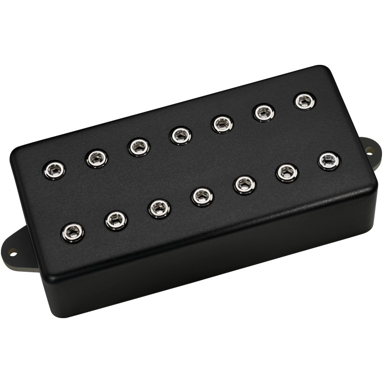 DiMarzio DP 718KK+N Occult Classic Bridge Black Metal Cover, Nickel Pole Pieces