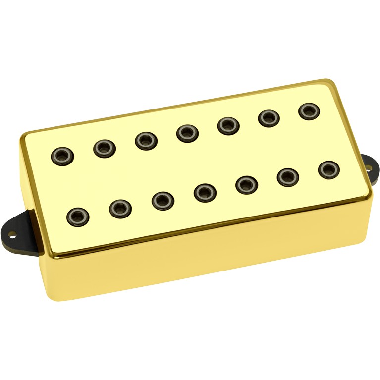 DiMarzio DP 719G+BK D Activator 7 Neck Gold Cover, Black Pole Pieces
