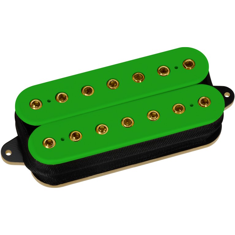 DiMarzio DP 719GN+G D Activator 7 Neck Green, Gold Pole Pieces