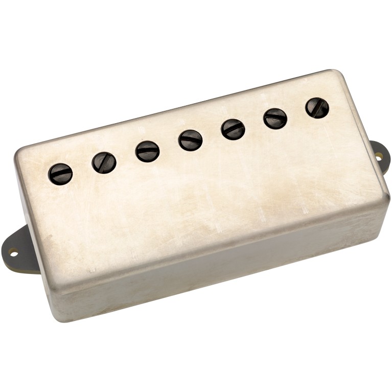 DiMarzio DP 755UN+BK The Tone Zone 7 Unplated Cover, Black Pole Pieces
