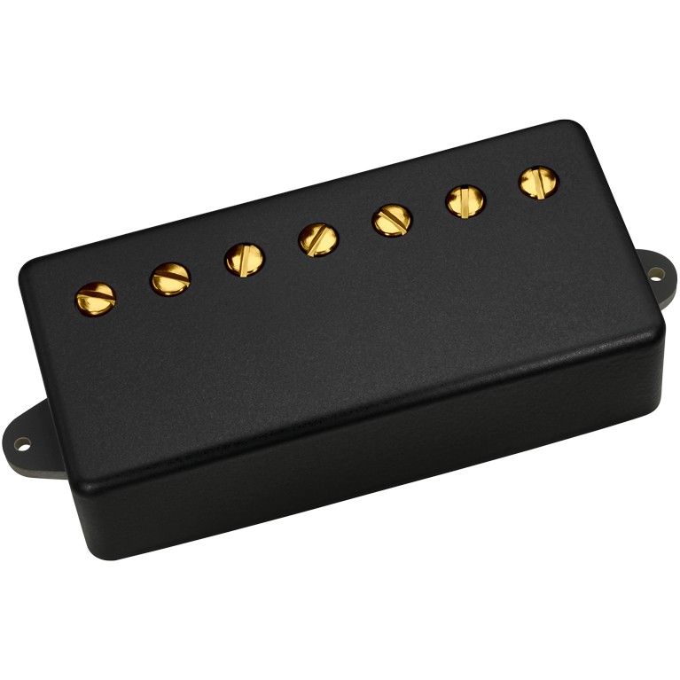 DiMarzio DP 756KK+G Illuminator 7 Neck Black Metal Cover/Gold Pole Pieces