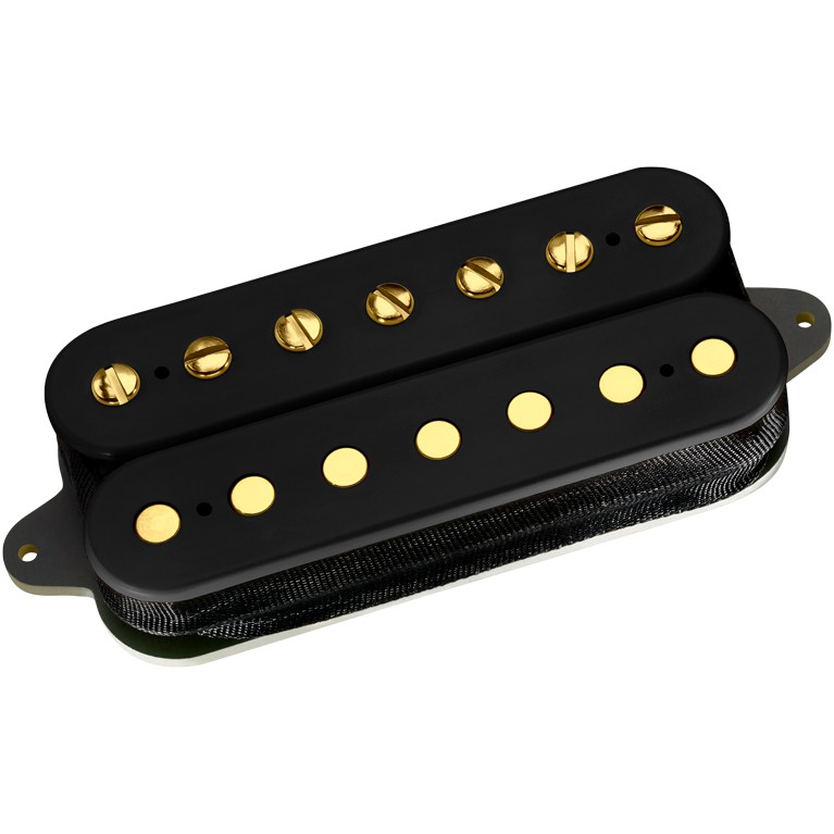 DiMarzio DP 757BK+G Illuminator 7 Bridge Black, Gold Pole Pieces