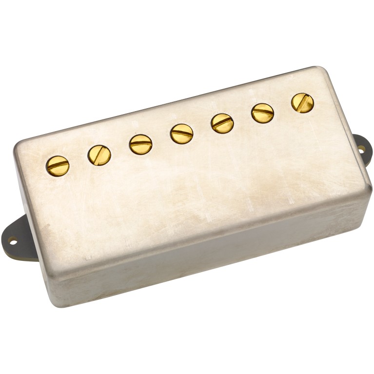 DiMarzio DP 757UN+G Illuminator 7 Bridge Unplated Cover, Gold Pole Pieces