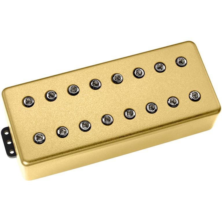DiMarzio DP 809SG+N Ionizer 8 Neck Satin Gold Cover, Nickel Pole Pieces
