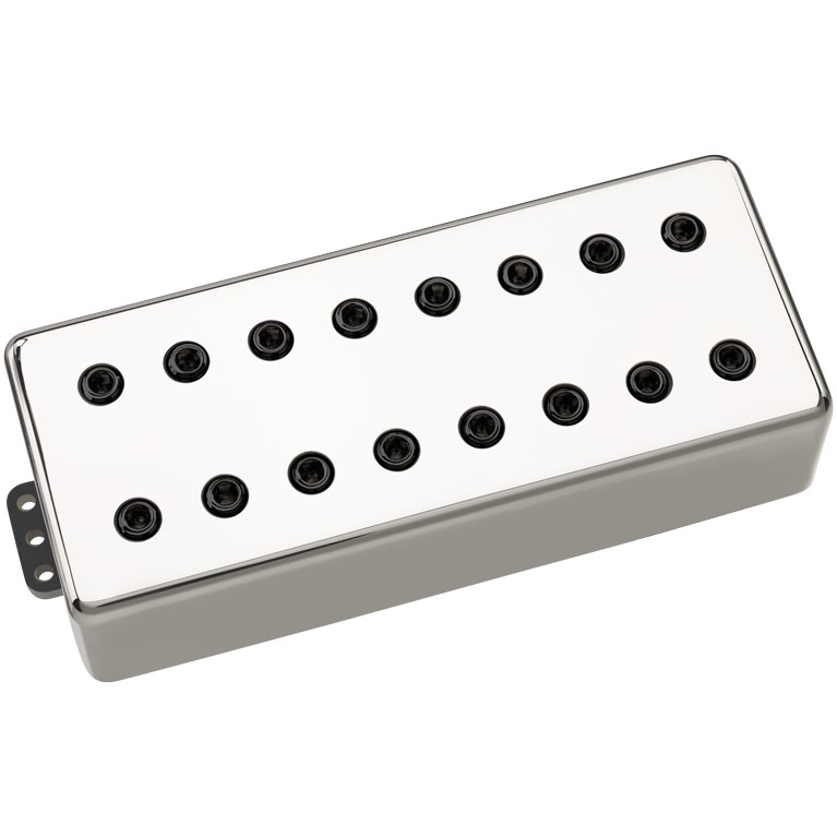 DiMarzio DP 812N+BK Super Distortion 8 Nickel Cover, Black Pole Pieces