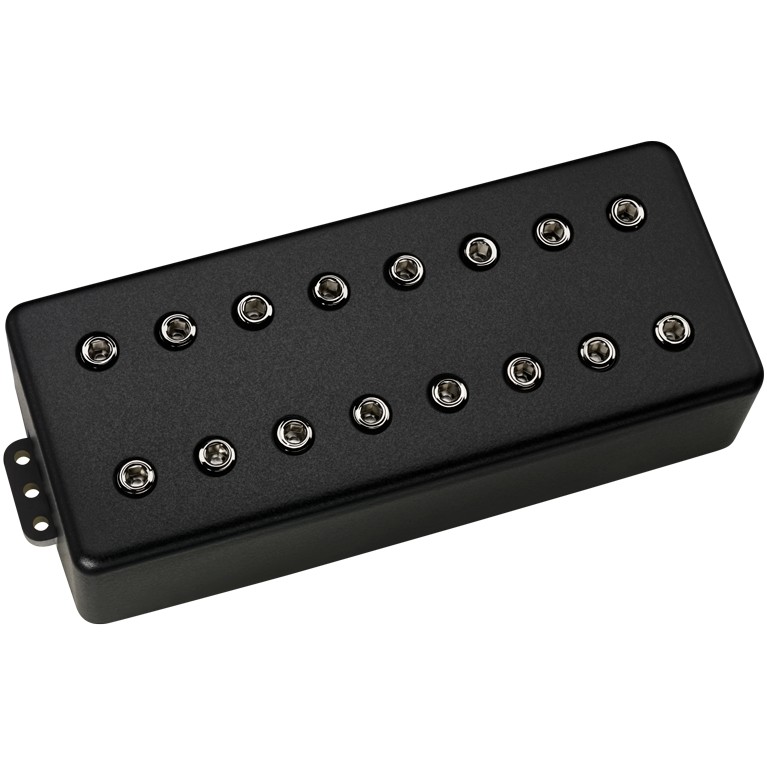 DiMarzio DP 819KK+N D Activator 8 Neck Black Metal Cover, Nickel Pole Pieces