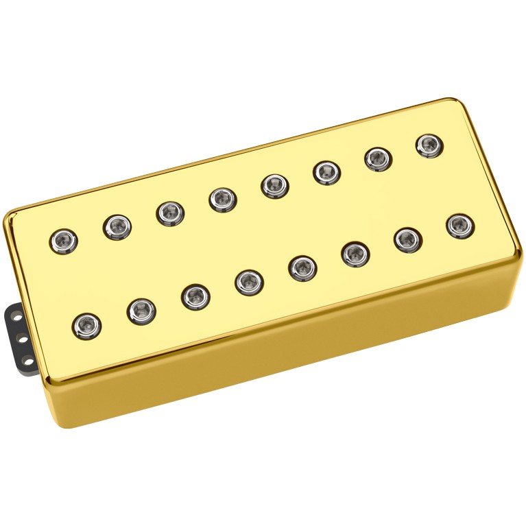 DiMarzio DP 820G+N D Activator 8 Bridge Gold Cover, Nickel Pole Pieces