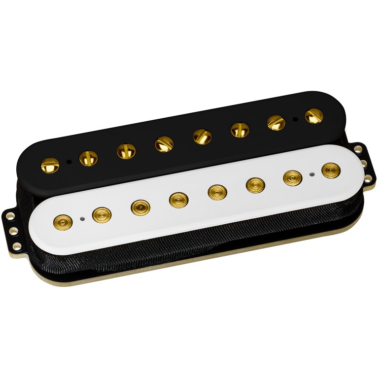 DiMarzio DP 859BW+G PAF 8 Black/White, Gold Pole Pieces