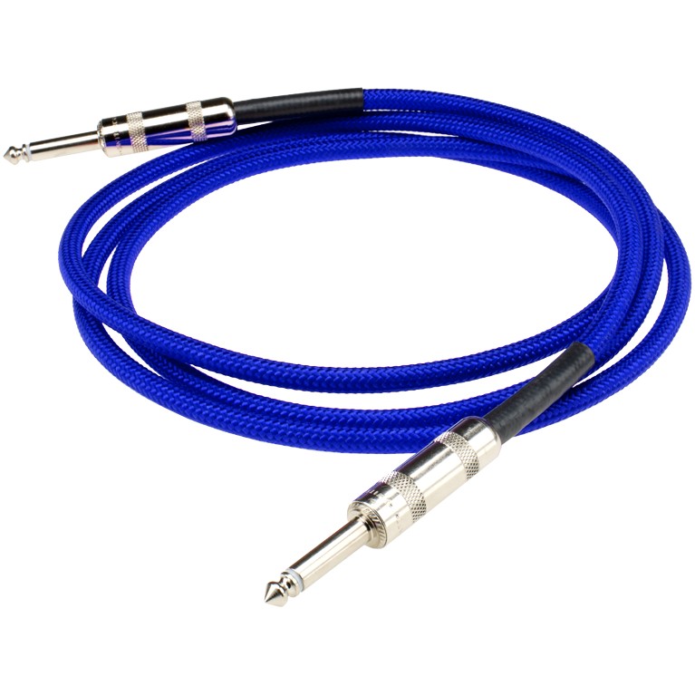 DiMarzio EP 1715SSBK Overbraid Cable 15-ft Black