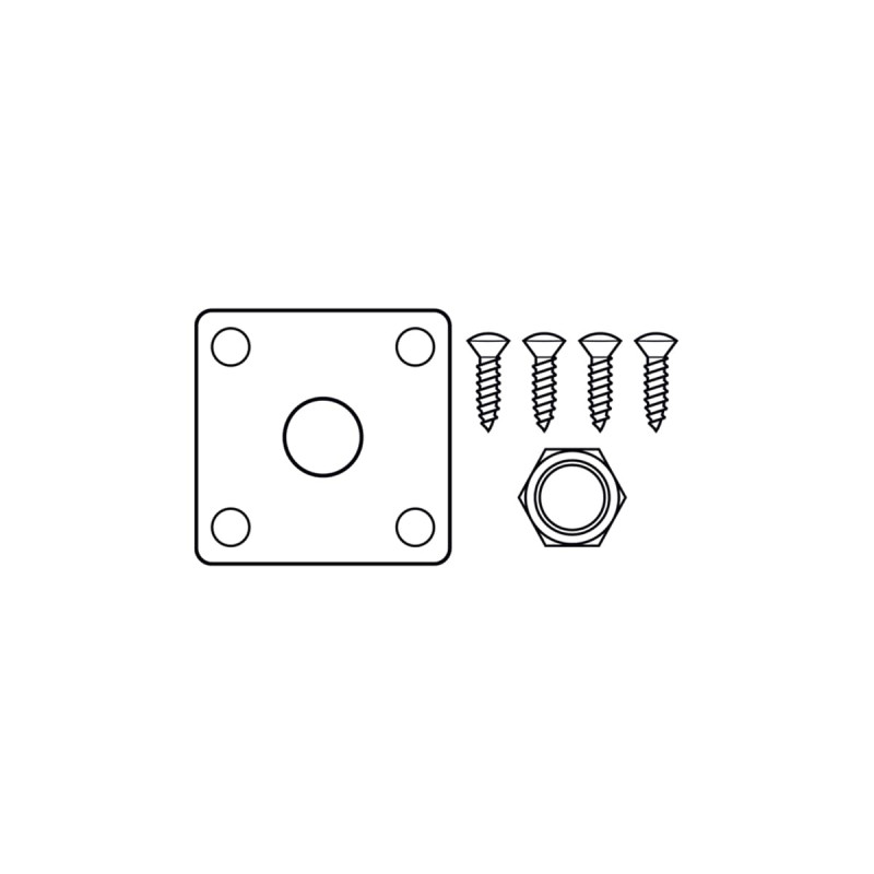 DiMarzio GG1400G GG 1400G Jackplate edgemount, Gold, incl. Hardware