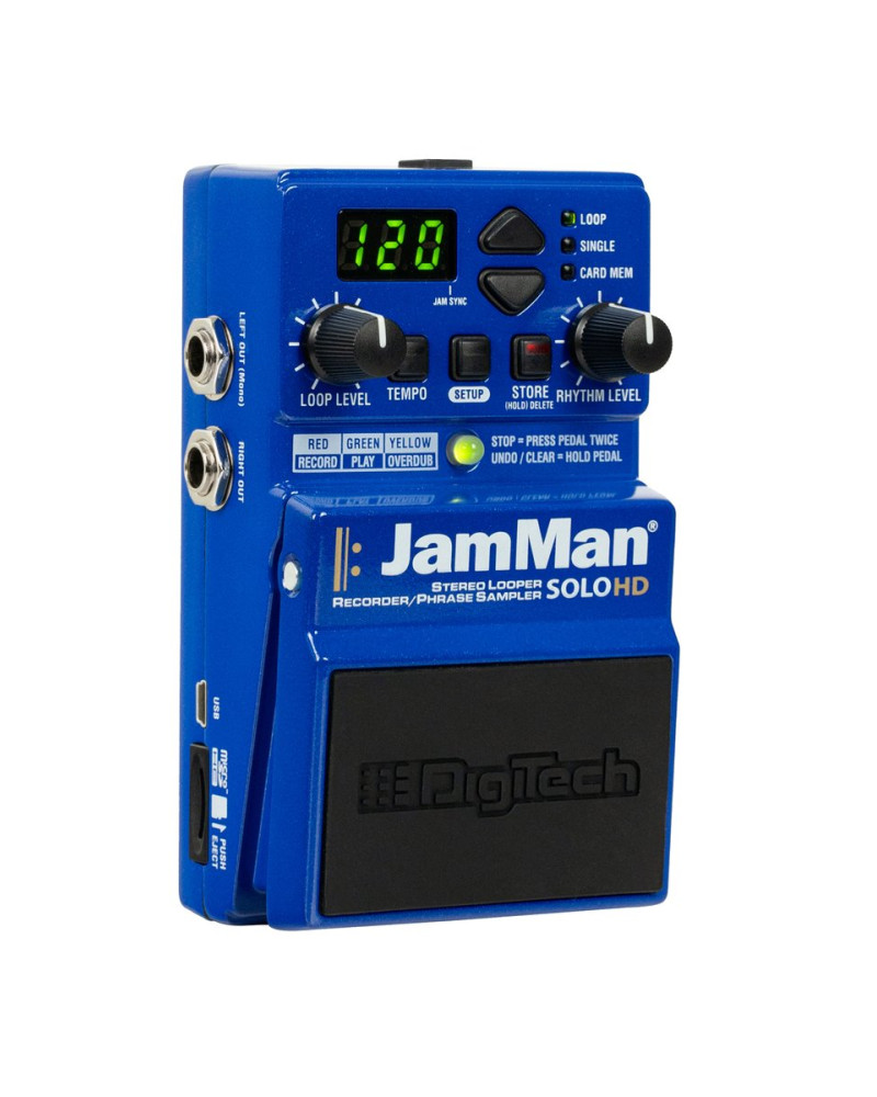 DigiTech DGTJMSHD Effect Pedal, Jam Man Solo HD, Stereo Looper