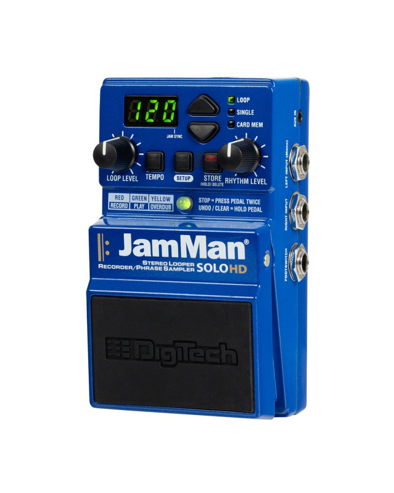 DigiTech DGTJMSHD Effect Pedal, Jam Man Solo HD, Stereo Looper