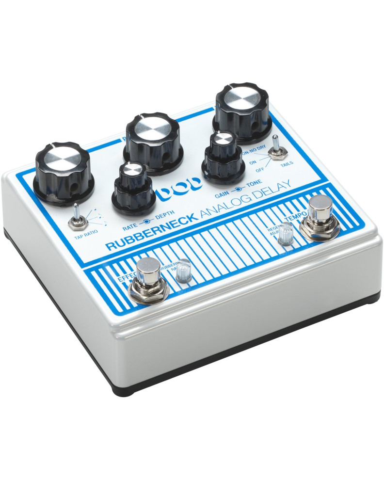 DigiTech DGTRUBBERNECKV00 Effect Pedal, DOD Rubber Neck, Analog Mod Delay Pedal w/Tap T empo