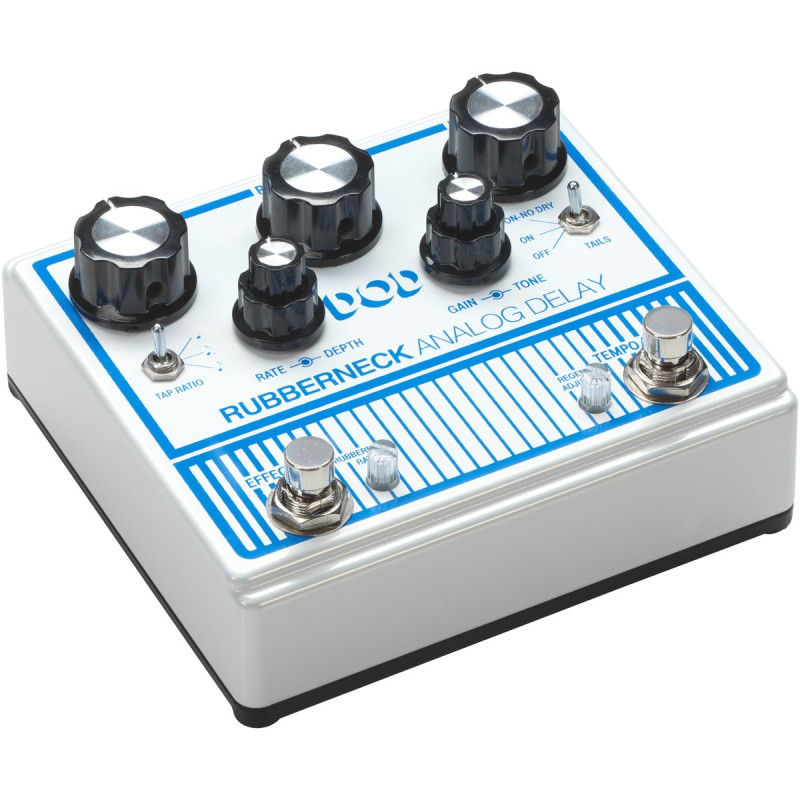DigiTech DGTRUBBERNECKV00 Effect Pedal, DOD Rubber Neck, Analog Mod Delay Pedal w/Tap T empo