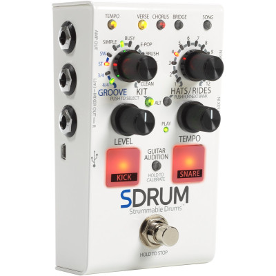 DigiTech DGTSDRUMV04 Effect Pedal, SDRUM, Strummable Drums