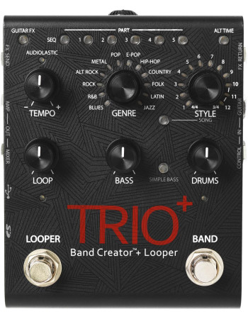 DigiTech DGTTRIOPLUSV04 Effect Pedal, Trio+, Band Creator w/Looper