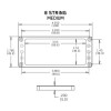 EMG Mount.Ring Flat 8 medium BK