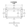 EMG Mount.Ring Flat 6 Thin  BK