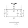 EMG Mount.Ring Flat 6 Thin  BK