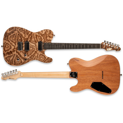 ESP USA TE-II HARDTAIL Snake Skin Limited Edition USA Pyrograph Series