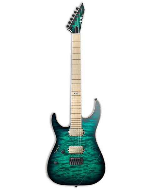 E-II M-II NT BTB LH Black Turquoise Burst