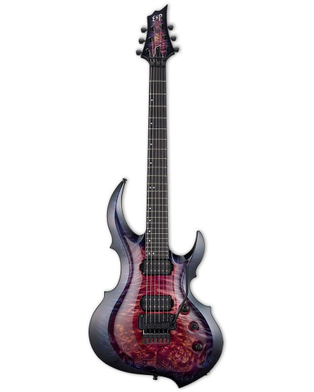 ESP 10009966 FRX-CTM/Burl Maple MERCURY BLUE BURST